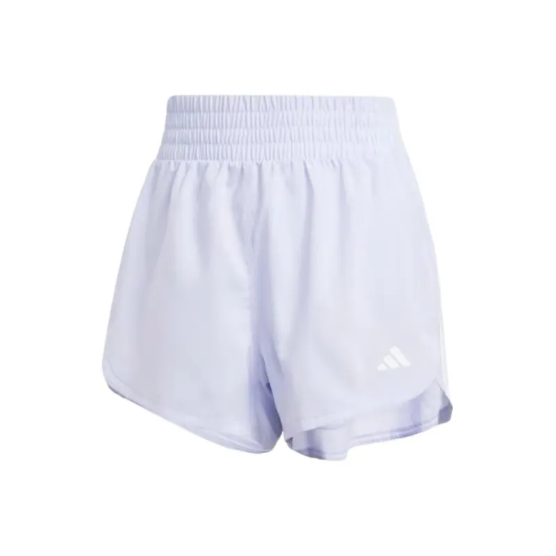 Adidas 3 StripesAEROREADY Pacer Training Woven Sports Shorts Women's Purple/White-0