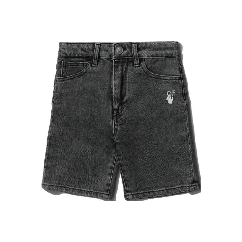 OFF WHITE Denim Shorts Women's Black-0