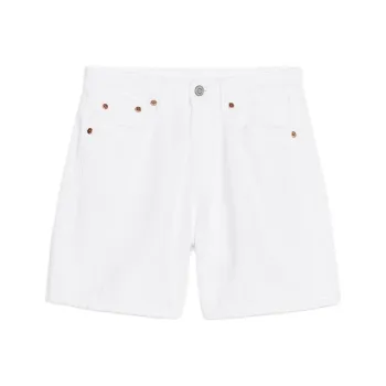 ZARA Trf Denim Shorts Women's Frosted White