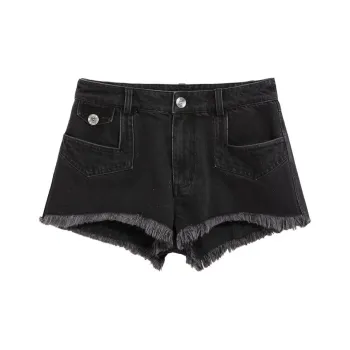 Bebe Denim Shorts Women's Black