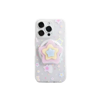 Wei Xin Acrylic Material Frosted Multicolor Stars Phone Cases Compatible With IPhone 16/15 Pro Max/Apple 13/14 Pro/Max