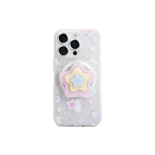 Wei Xin Acrylic Material Frosted Multicolor Stars Phone Cases Compatible With IPhone 16/15 Pro Max/Apple 13/14 Pro/Max