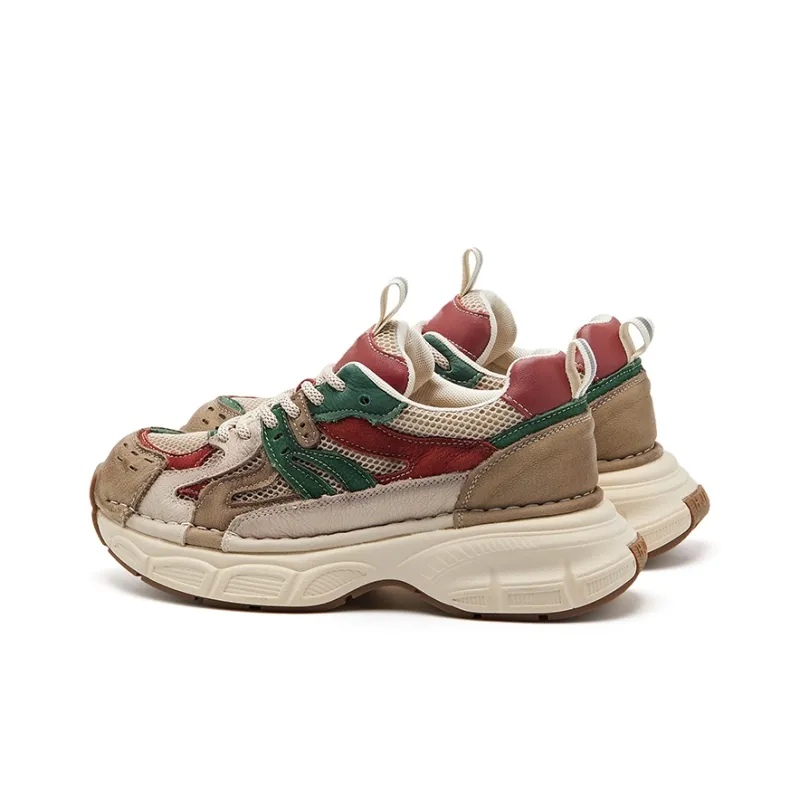 BURGELY Lightweight Low Top Chunky Sneakers Women's-3