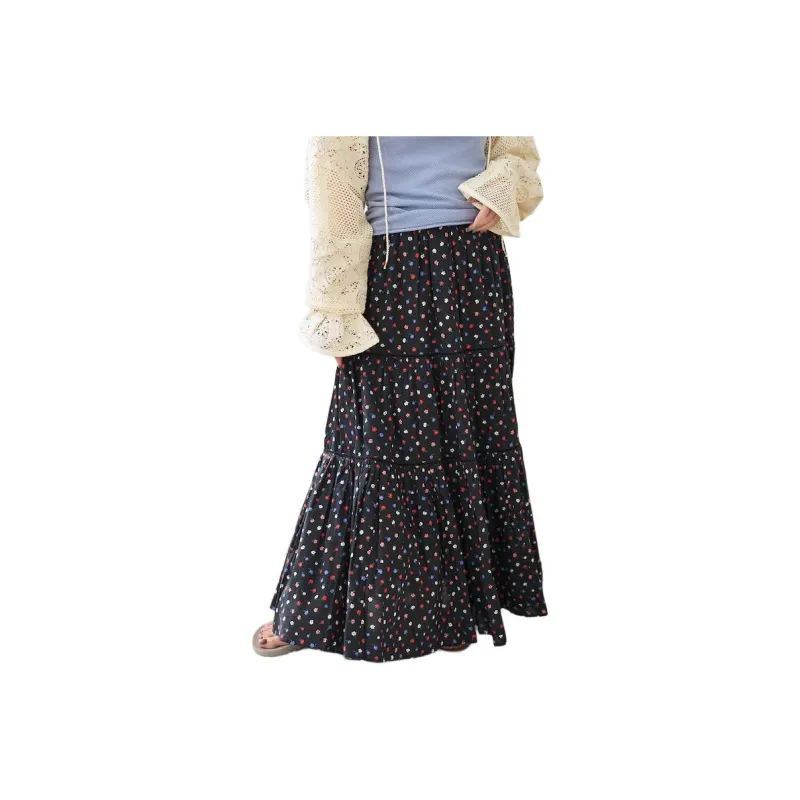 FREAK'S STORE Casual Long Skirt Women's Burgundy-0