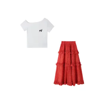 AFGGD Two Piece Skirt Sets Women's
