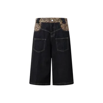 VINMUK Denim Shorts Unisex Black