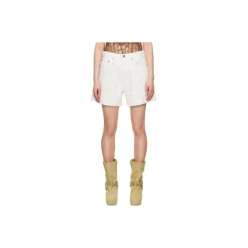 R13 Denim Shorts Women's White