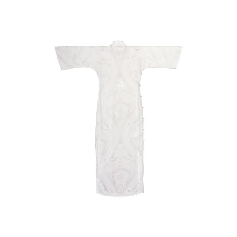 YICHENGFENGXU Cheongsam Women's White-1