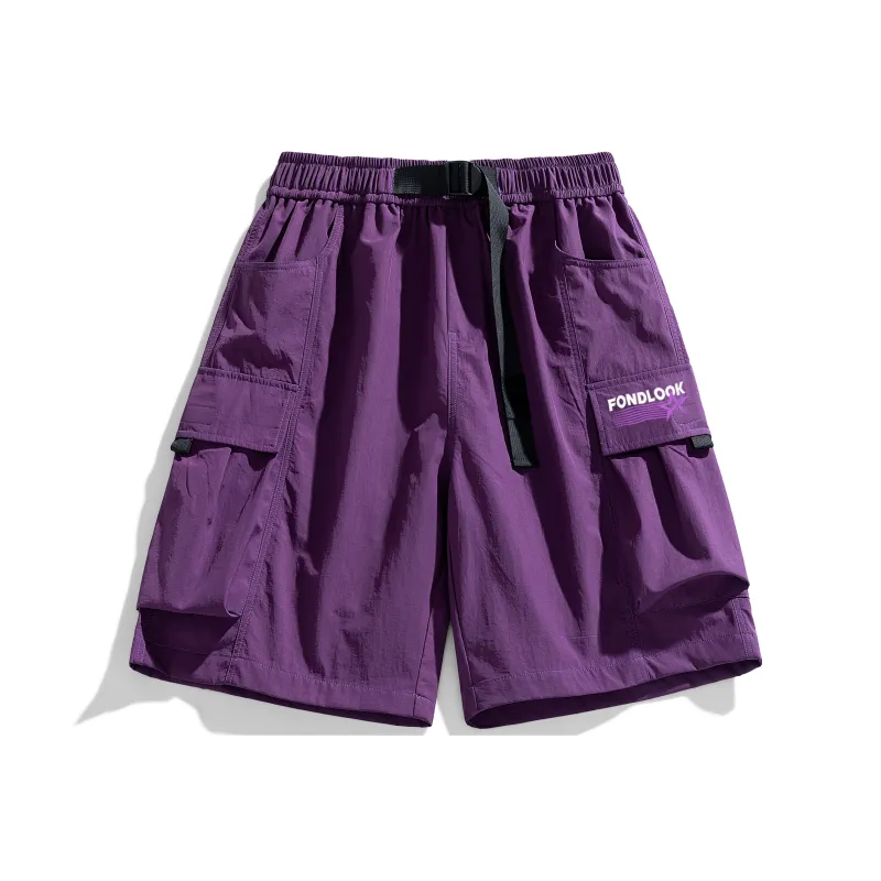 FONDLOOK Casual Shorts Unisex-14