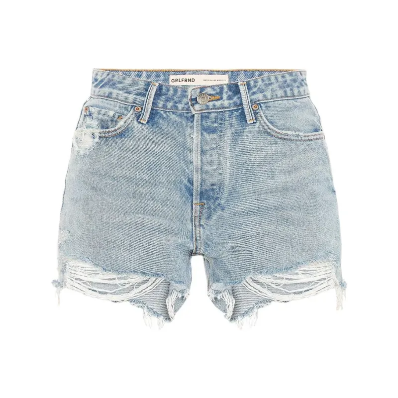 GRLFRND Denim Shorts Women's Newport Blue-0