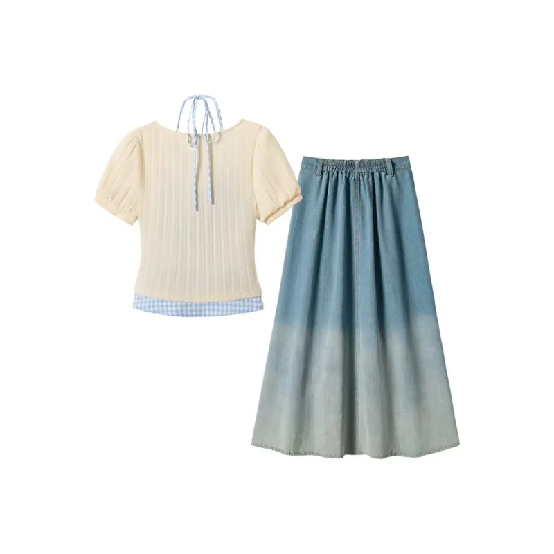 AFGGD Two Piece Skirt Sets Women's-1