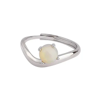 FANSHINER Natural Opal Rings Women's