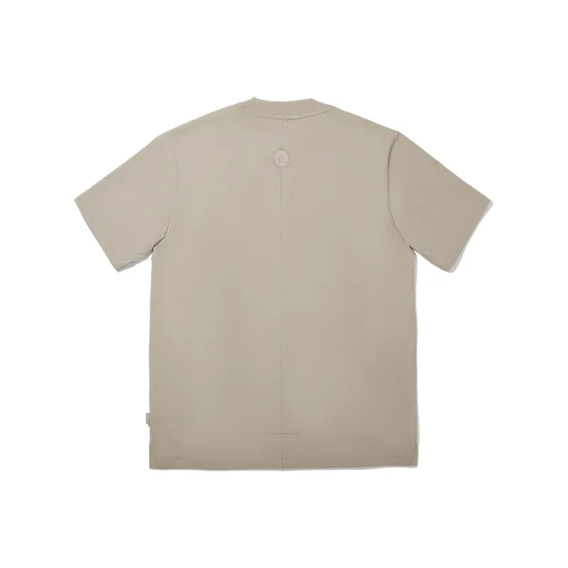 LiNing x CHENGLONG,LIANMINGKUAN T Shirt Men's Coffee Foam Umber-1