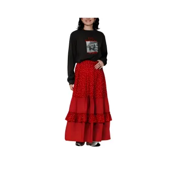 FREAK'S STORE Casual Long Skirt Women's Red