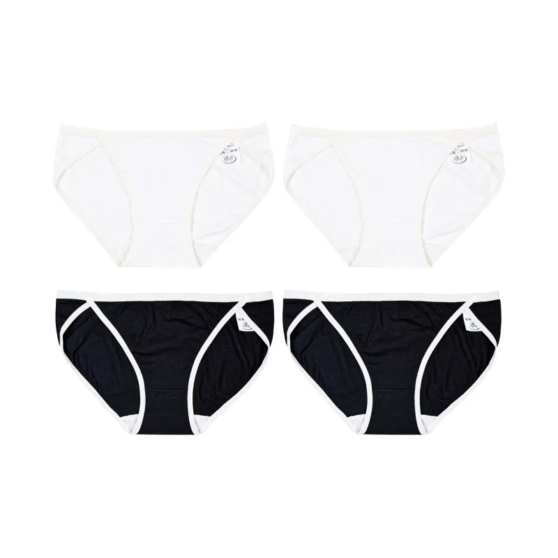Flowers In Water Underpants Women's 4 Pack-7