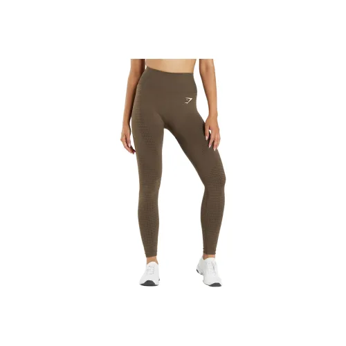 GYMSHARK Sports Pants Women's Espresso Mud Gray Fossil