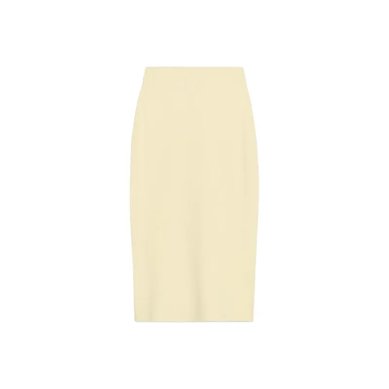 ZARA Casual Long Skirt Women's Yellow-0