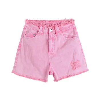 LALABOBO Denim Shorts Women's Pink Denim