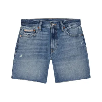 CALVIN KLEIN Denim Shorts Women's Light Blue