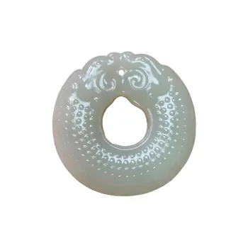 BUDOUXIAOAI Hetian Jade Pendants White Jade/Pale Greenish White Jade Unisex