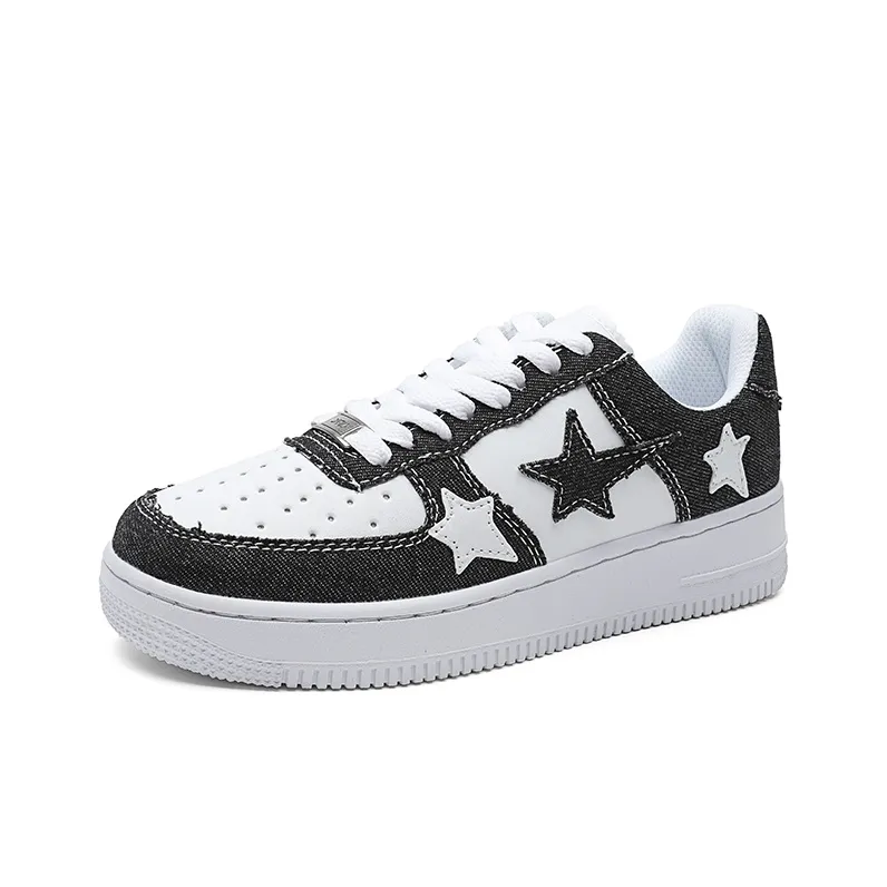 ABIDJAN Cyber Denim Lightweight Low Top Skateboard Shoes Unisex-6