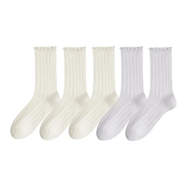 Lan Miao Mid Calf Socks Women's 5 Pack-30