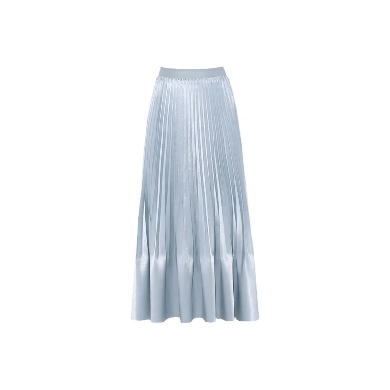 DPLAY Casual Long Skirt Women's Glacier Blue-0