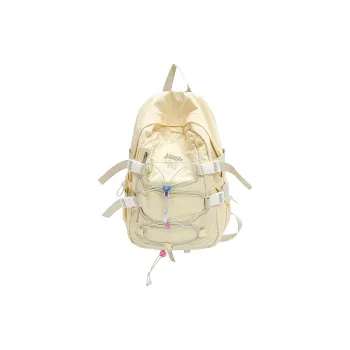 Parker Bear Nylon Fabric Backpack Unisex Multicolor