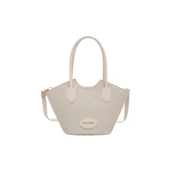 TOUTSEUL YOLO PU One Shoulder Handbag Women's White/Black/Khaki/Pink/Brown