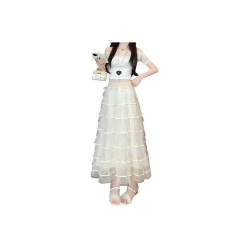 XIANSINIAO Casual Long Skirt Women's