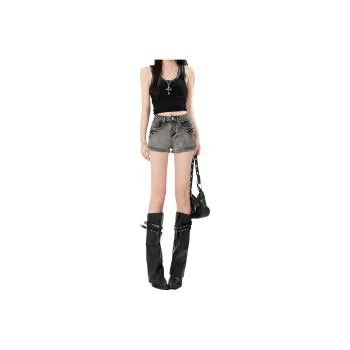 7 SEVFUN Denim Shorts Women's Smoke Gray