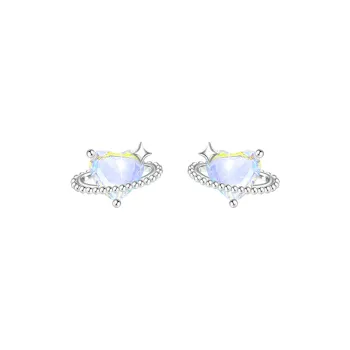 TRVMOE S990 Sterling Silver Stud Earrings Women's