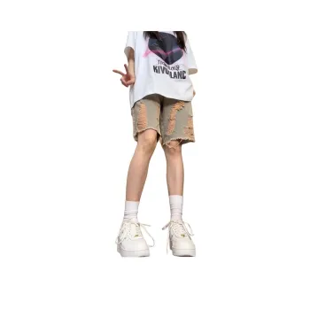 Kele Coco Denim Shorts Women's Yellow Mud
