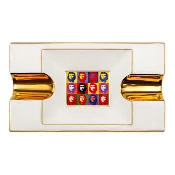GUEVARA Ashtray, Double Fluted Tea Table Decorate Household Ashtrays