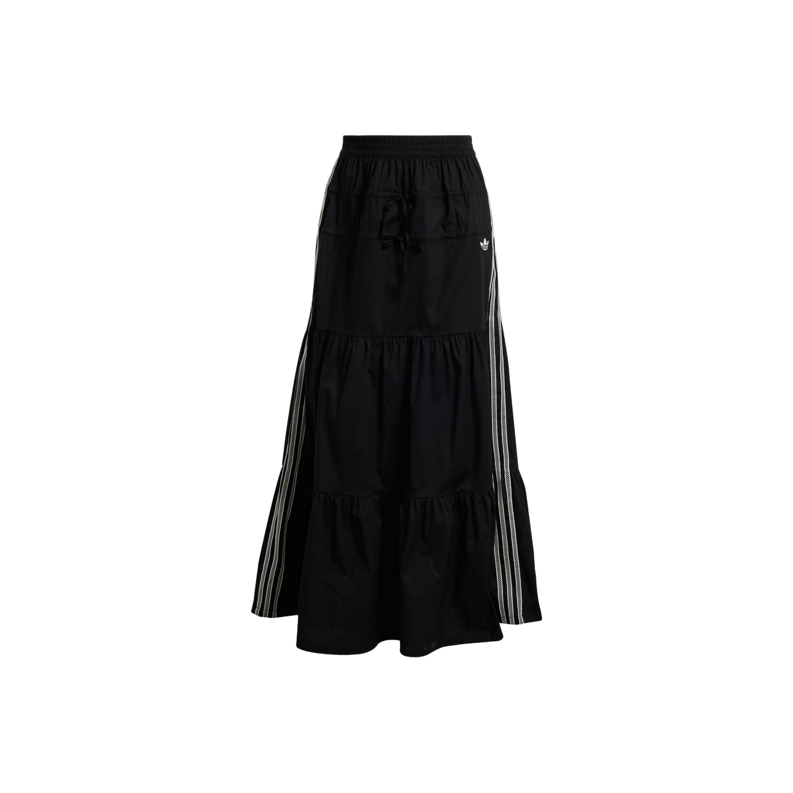 Adidas Originals Casual Long Skirt Women's Black - POIZON