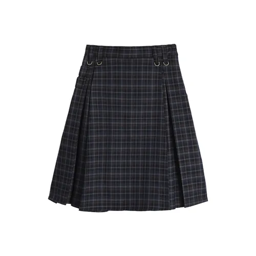 COVER TIME Casual Long Skirt Women's Dark Blue
