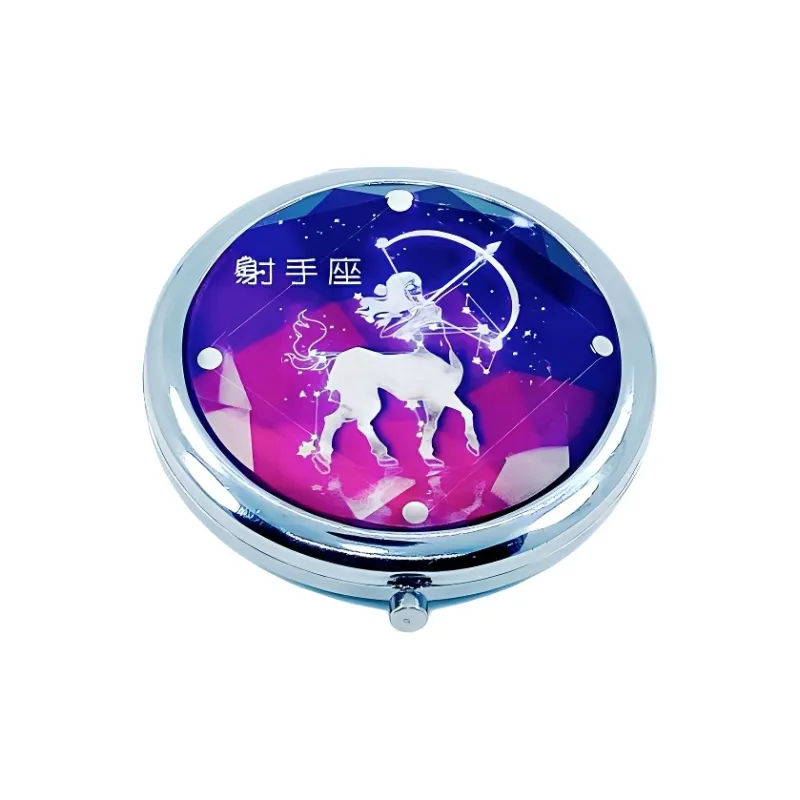 JIXUAN Twelve Constellation Double Sided Foldable Make Up Mirrors-10