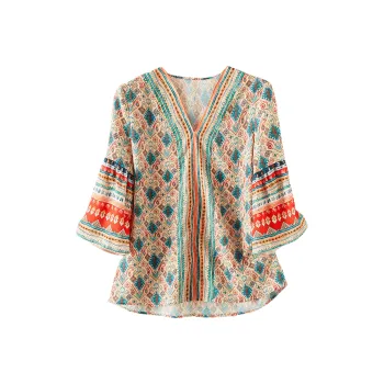 Ning Cai Yuer Shirts Women's Dawn Red