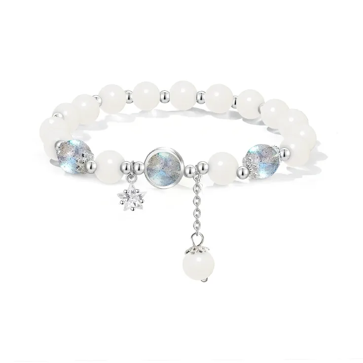 SHK Bodhi Seed Colored Glaze Beaded Bracelet Women's-6