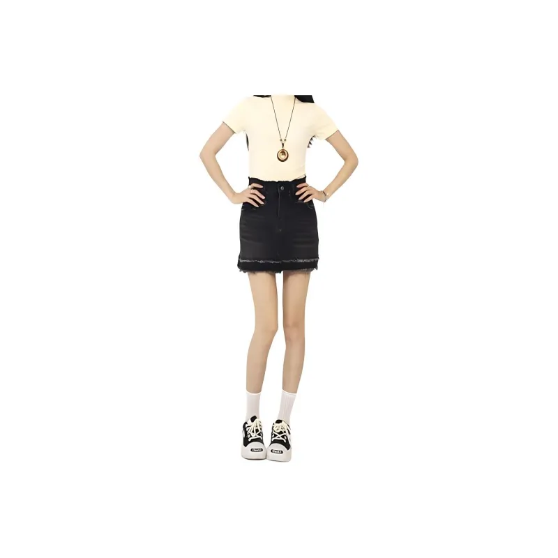 HELEH Denim Short Skirts Women's-0