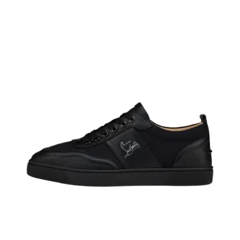 CL LUBOTING Retero Low Top Skateboard Shoes Men's Black