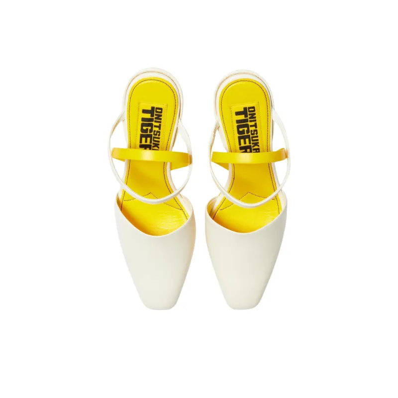 Onitsuka Tiger Fairia White Sunflower Yellow Women's-2
