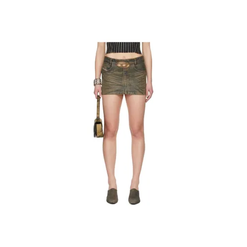 DIESEL Denim Short Skirts Women's Tawny