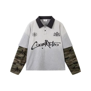 CoosRetro T Shirts Men Heather Gray