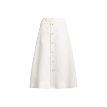 Polo Ralph Lauren Casual Long Skirt Women's White