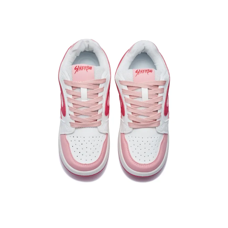 VKOI 1999 Balanced, Lightweight, And Breathable Low Top Skateboard Shoes Women's Red-2