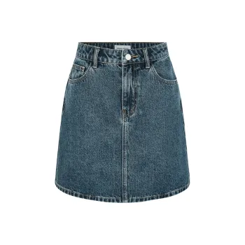 URBAN REVIVO Denim Short Skirts Women's Blue