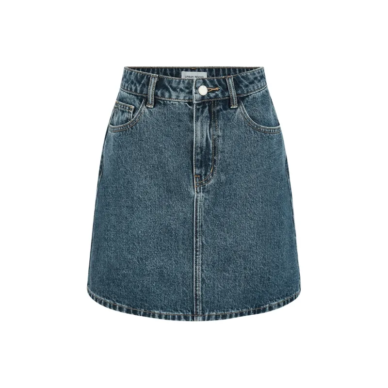 URBAN REVIVO Denim Short Skirts Women's Blue-0