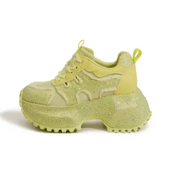 Milan Love Song Cushioning, Slip Resistant, And Abrasion Resistant Low Top Chunky Sneakers Women's
