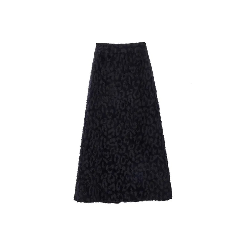 E.D.X Casual Long Skirt Women's Black-0